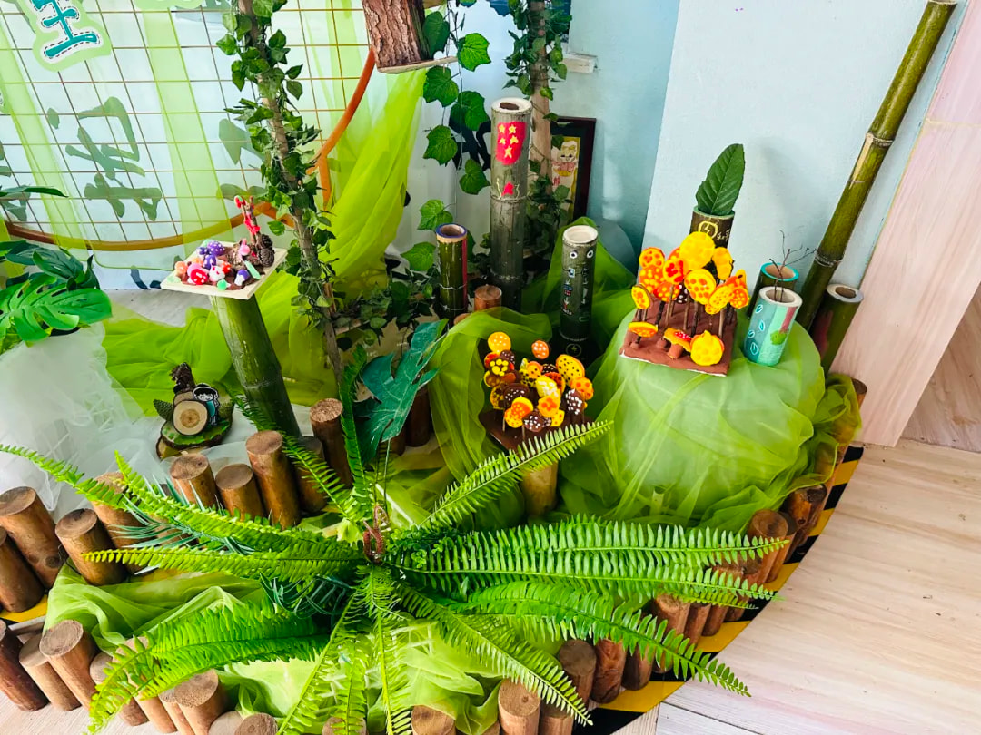 锯竹筒、画秋天、织蛛网…走进天行的“野”课堂